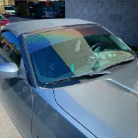 Glossy Laser Black Car Vinyl Wrap review 1
