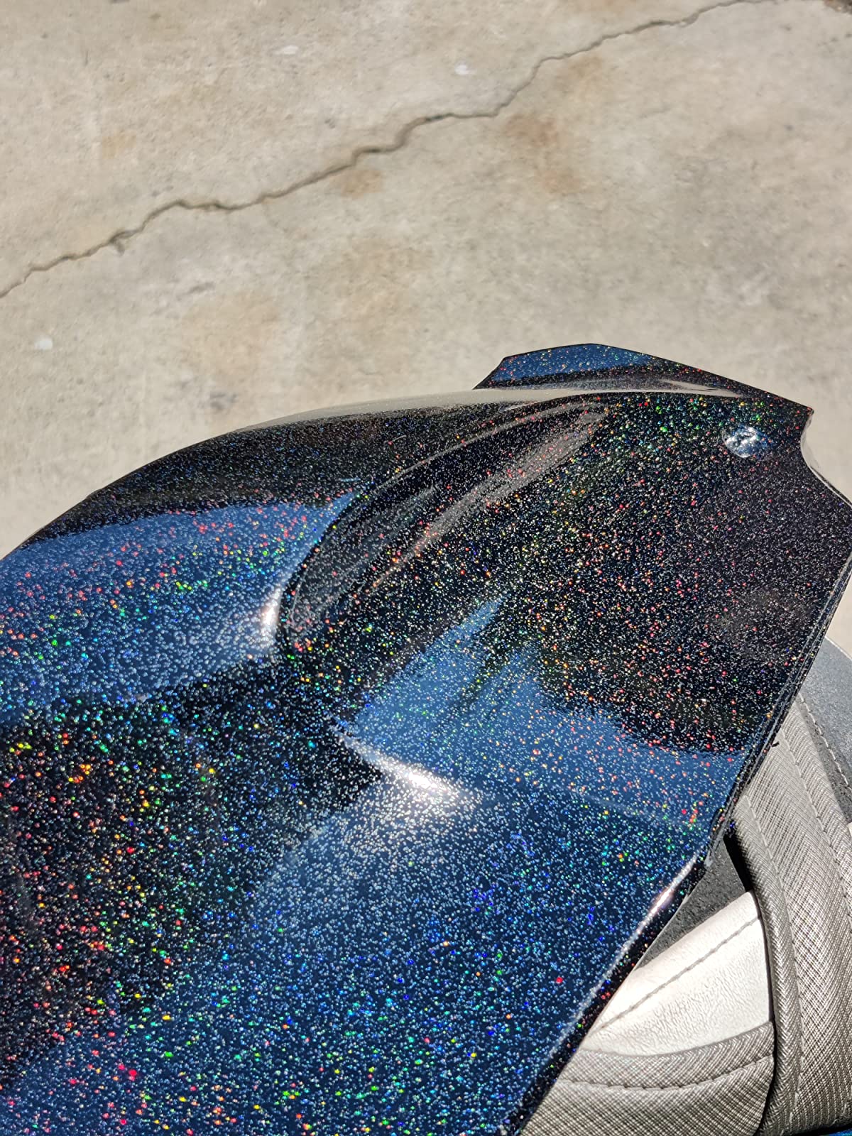 Glossy Laser Black Car Vinyl Wrap review 0