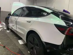  Metallic Gloss Aurora White Car Vinyl Wrap review jane 02
