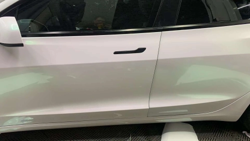  Metallic Gloss Aurora White Car Vinyl Wrap review 