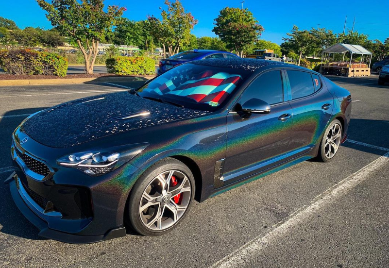 Glossy Laser Black Car Vinyl Wrap review 0