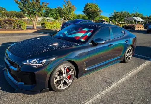 Glossy Laser Black Car Vinyl Wrap review 
