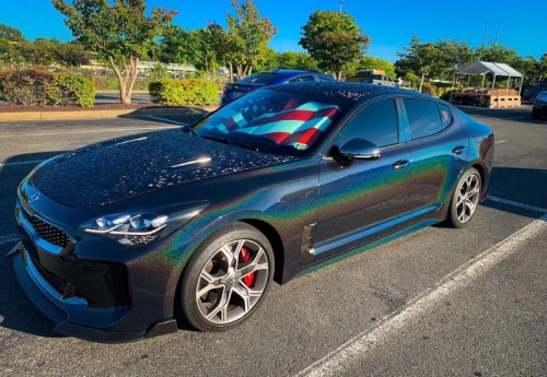 Glossy Laser Black Car Vinyl Wrap review 