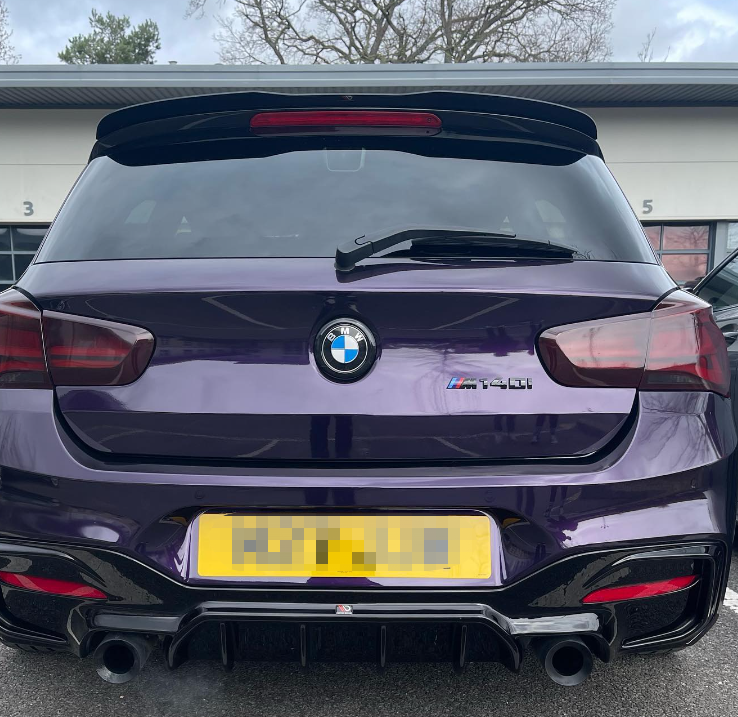 PET Gloss Metallic Midnight Purple Car Vinyl Wrap review 2