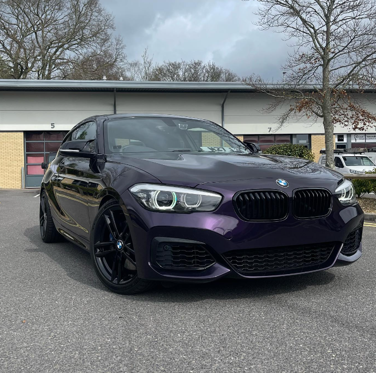 PET Gloss Metallic Midnight Purple Car Vinyl Wrap review 0