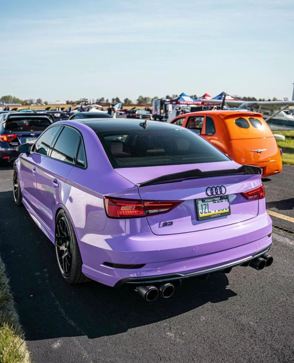 Super Gloss Lavender Purple Car Vinyl Wrap review 1