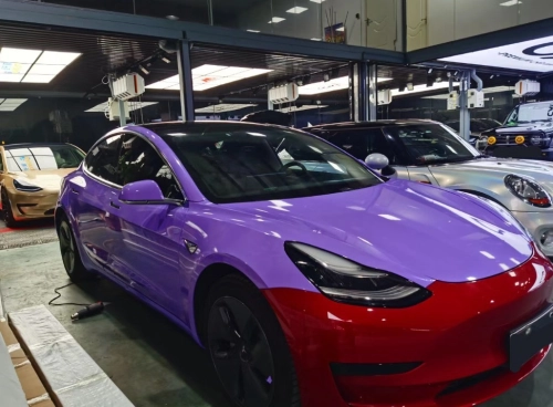 Super Gloss Lavender Purple Car Vinyl Wrap review 