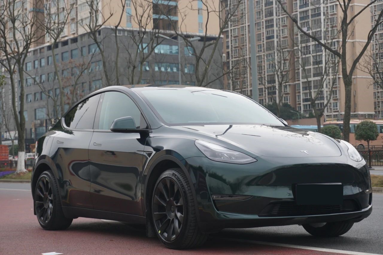 Gloss Benz Emerald Green Car Vinyl Wrap review 0