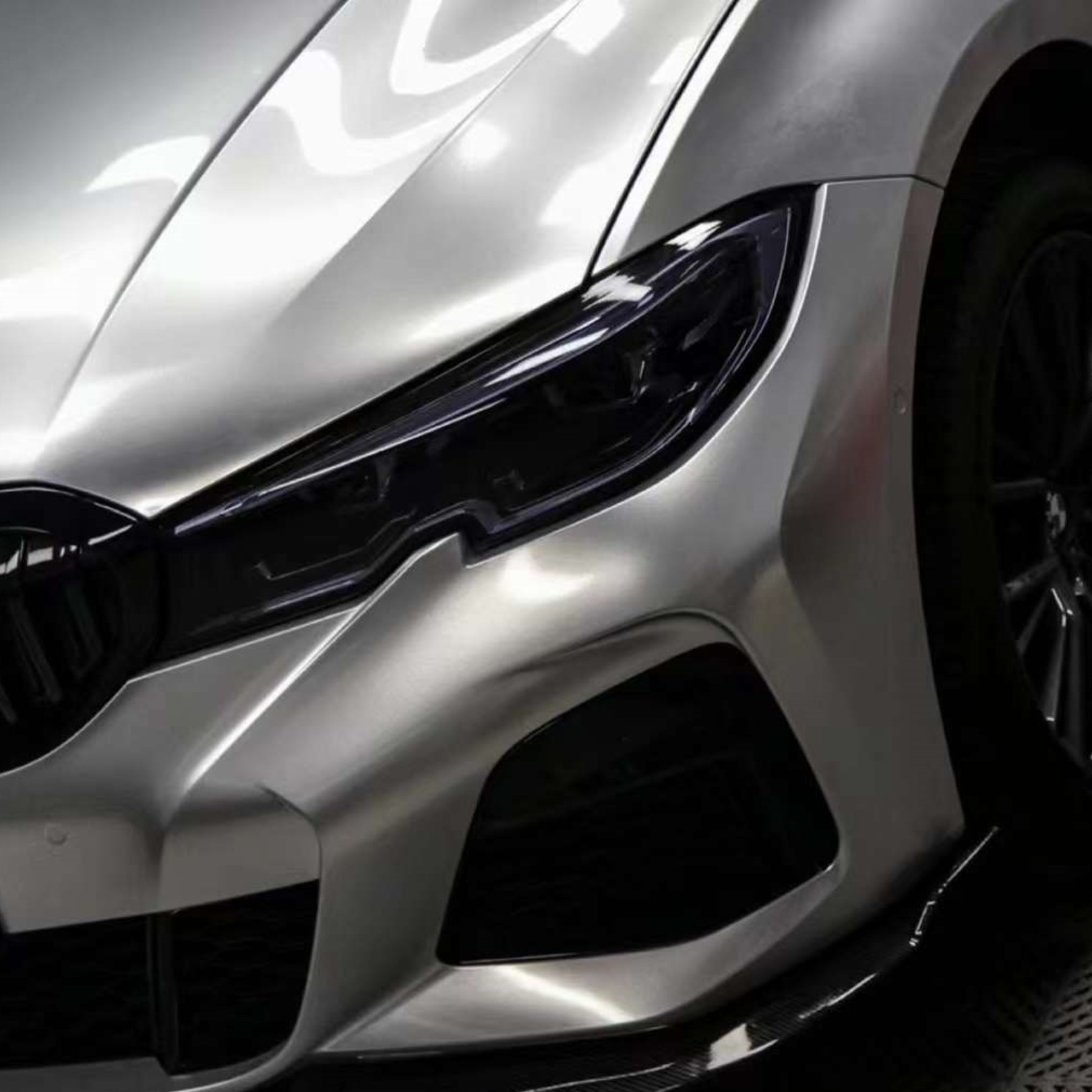 Gloss Metallic Metal Silver Car Vinyl Wrap review 1