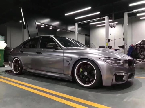 Gloss Metallic Titanium Gray Car Vinyl Wrap review 