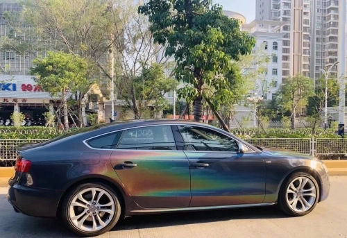 Rainbow Metallic Majestic Dark Gray Car Vinyl Wrap review 