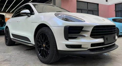 Glitter Metallic Diamond Blue White Car Vinyl Wrap review 