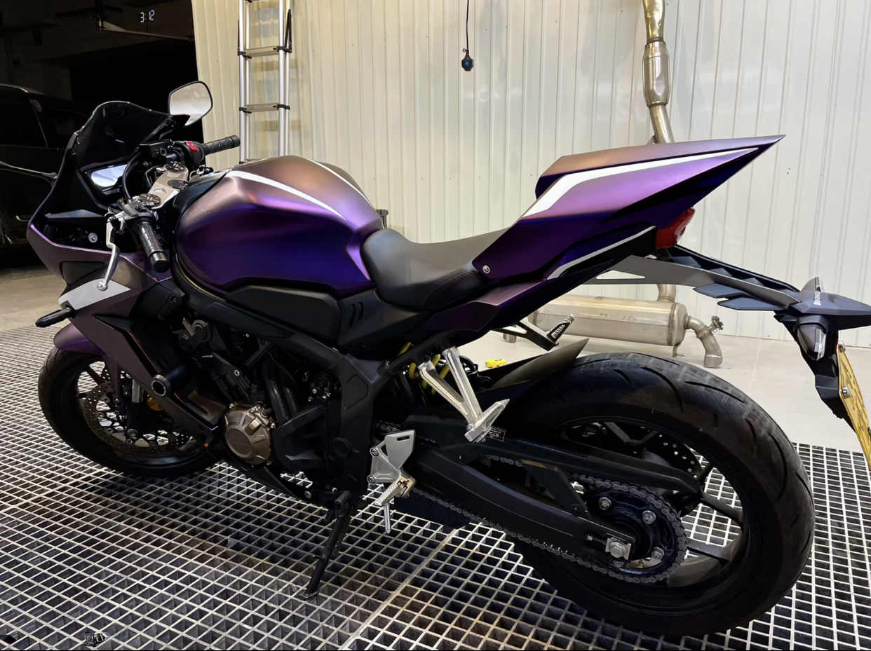 Matte Metallic Purple Car Vinyl Wrap review 1