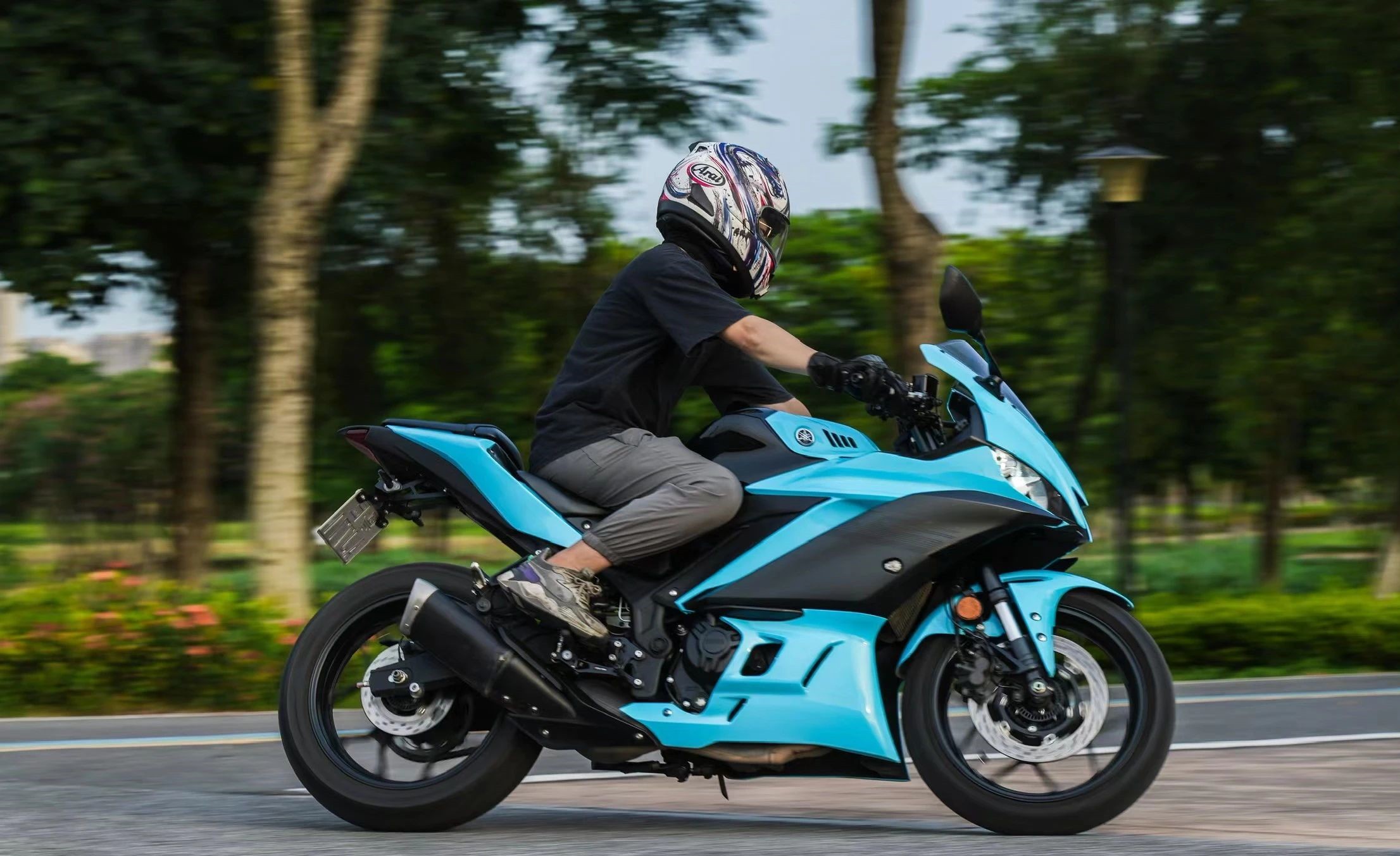 Super Gloss Sky Blue Car Vinyl Wrap review shbf 03