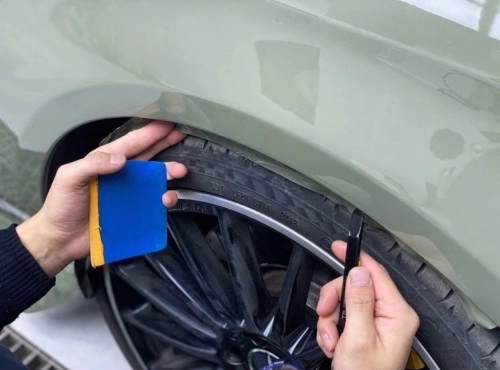 Super Gloss Deep Khaki Green Car Vinyl Wrap review 