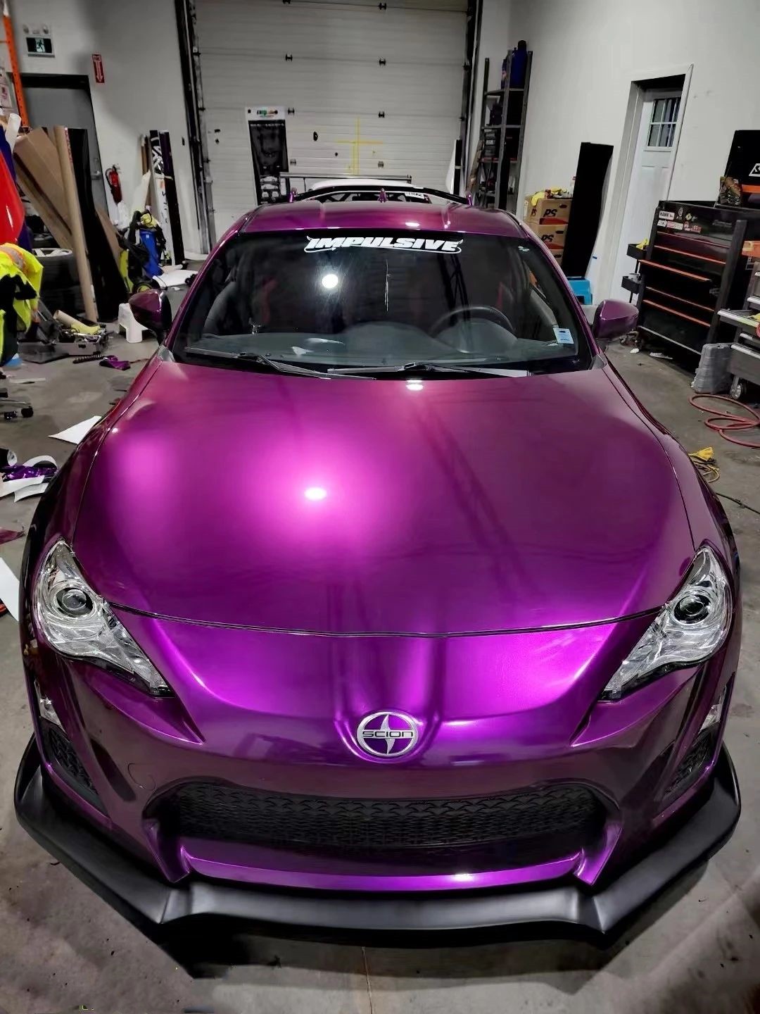 Quality Gloss Metallic Grape Purple Car Vinyl Wrap For Sale