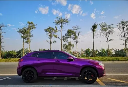  Gloss Metallic Grape Purple Car Vinyl Wrap review 