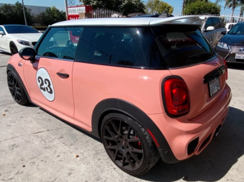 Super Gloss Salmon Pink Car Vinyl Wrap review 