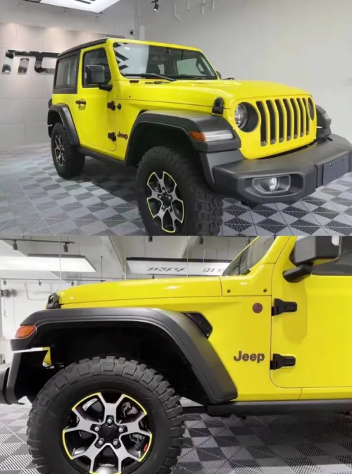 Super Gloss Yellow Car Vinyl Wrap review 