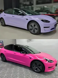 Super Gloss Rose Red Car Vinyl Wrap review 1