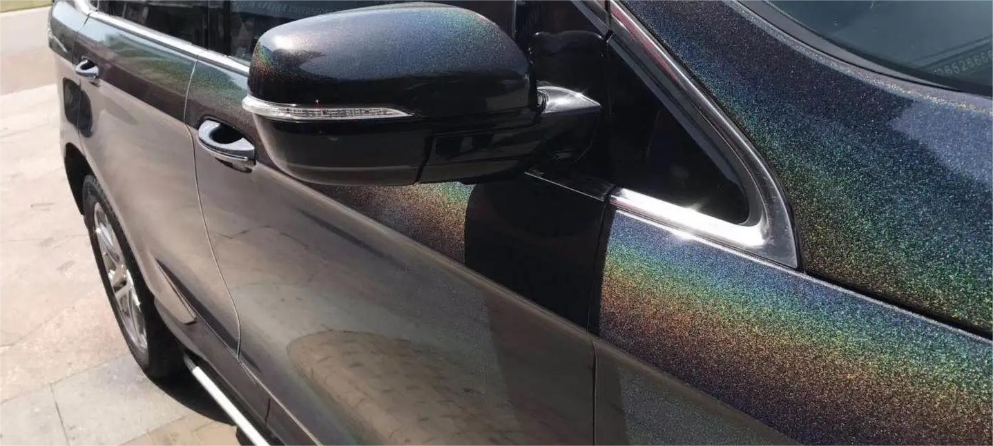 Glossy Laser Black Car Vinyl Wrap review 0