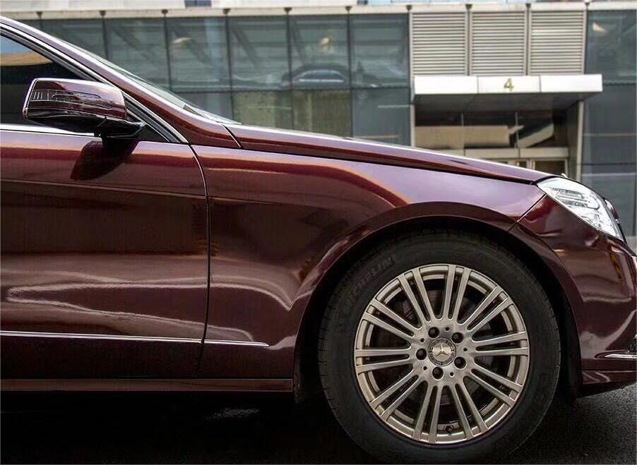 Gloss Metallic Black Rose Car Vinyl Wrap review 0