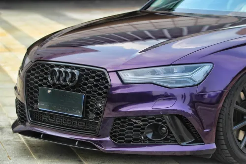 PET Gloss Metallic Midnight Purple Car Vinyl Wrap review 