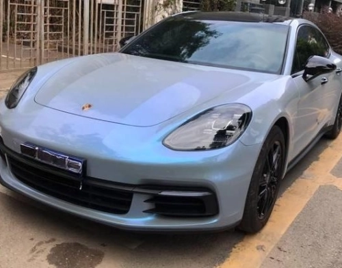 Candy Metallic Dark Gray Blue Car Vinyl Wrap review 