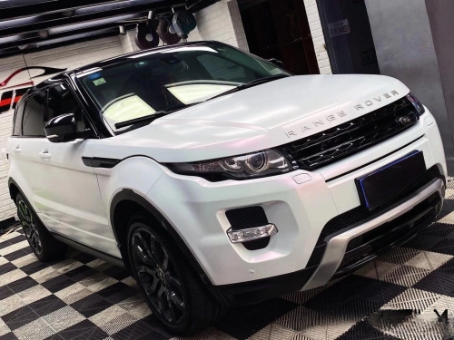  Metallic Gloss Aurora White Car Vinyl Wrap review 