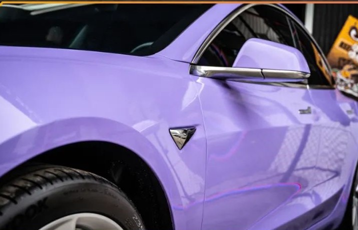 Super Gloss Lavender Purple Car Vinyl Wrap review 0