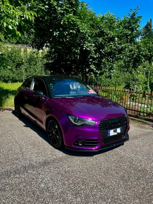  Gloss Metallic Grape Purple Car Vinyl Wrap review 