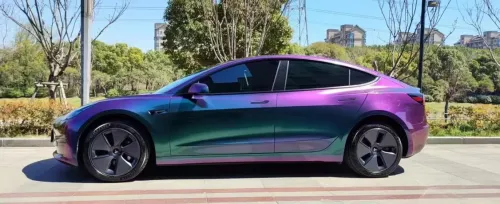 Gloss Metallic Green Galaxy Car Vinyl Wrap review 