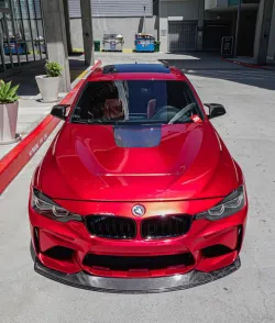 Gloss Metallic Vampire Red Car Vinyl Wrap review star 02