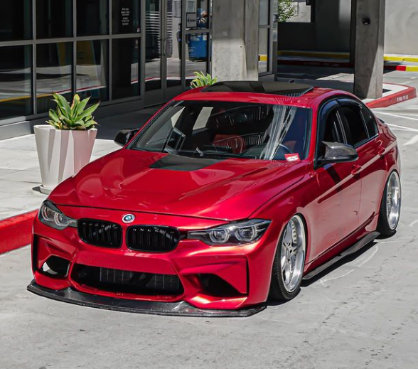 Gloss Metallic Vampire Red Car Vinyl Wrap review 2