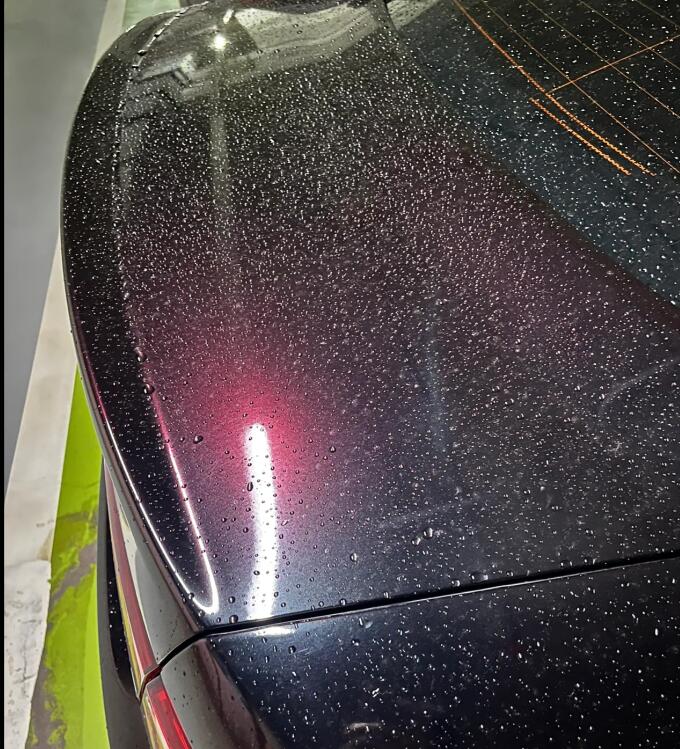 PET Gloss Shifting Red to Black Car Vinyl Wrap review 0
