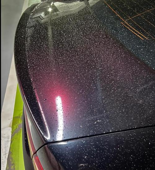 PET Gloss Shifting Red to Black Car Vinyl Wrap review 