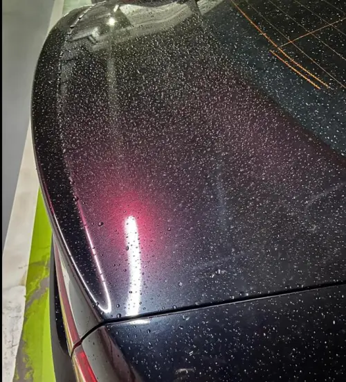 PET Gloss Shifting Red to Black Car Vinyl Wrap review 