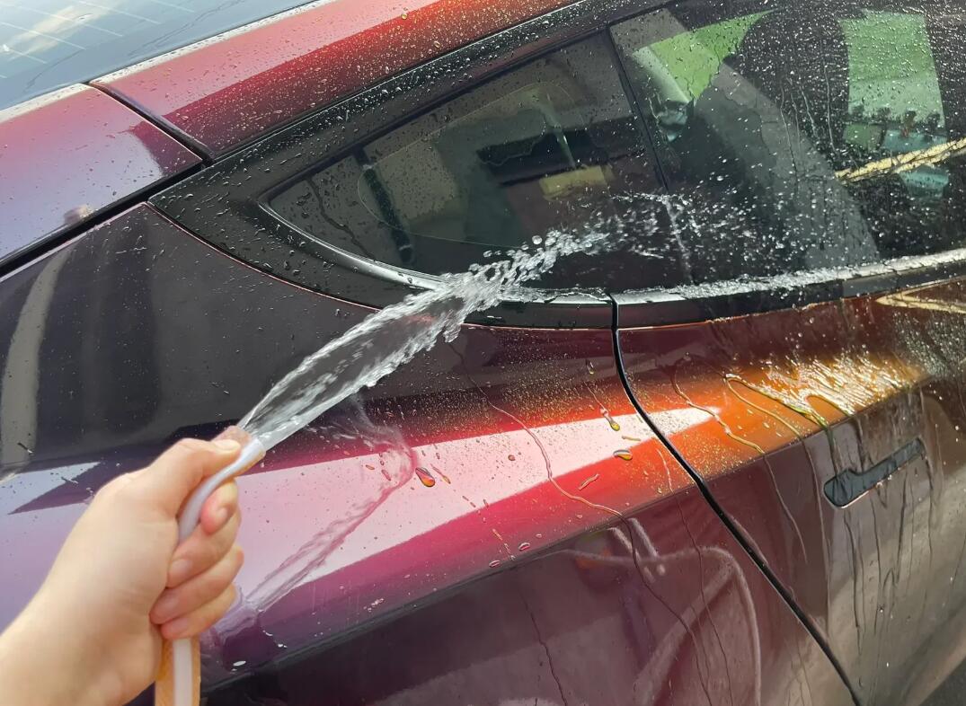 PET Gloss Shifting Red to Black Car Vinyl Wrap review 0