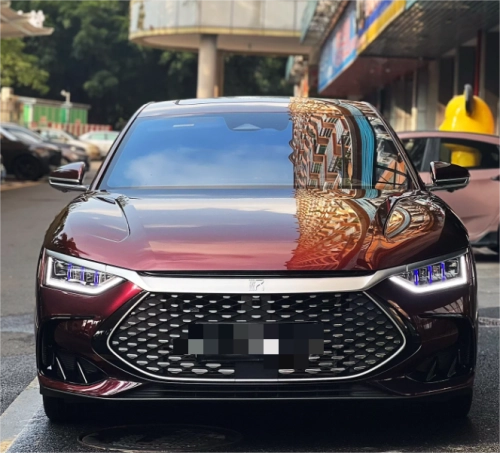 PET Gloss Shifting Red to Black Car Vinyl Wrap review 