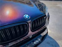 PET Gloss Shifting Red to Black Car Vinyl Wrap review 0