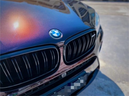 PET Gloss Shifting Red to Black Car Vinyl Wrap review 