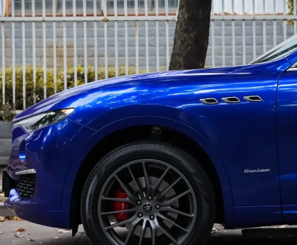 Gloss Metal Paint Blueberry Car Vinyl Wrap review 1