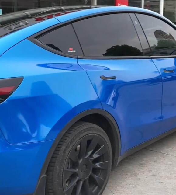 Gloss Metallic Jazz Blue Car Vinyl Wrap review hvfh