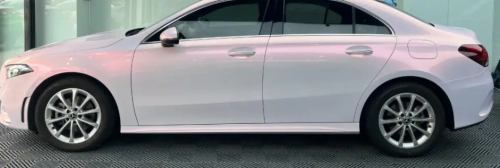 Gloss Metallic Pink to White Car Vinyl Wrap  review 