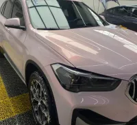  Gloss Metallic Pink to White Car Vinyl Wrap  review 0