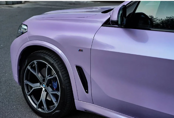 Twin-Color Silver Purple Car Vinyl Wrap  review 0
