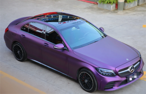 Matte Metallic Purple Car Vinyl Wrap review 