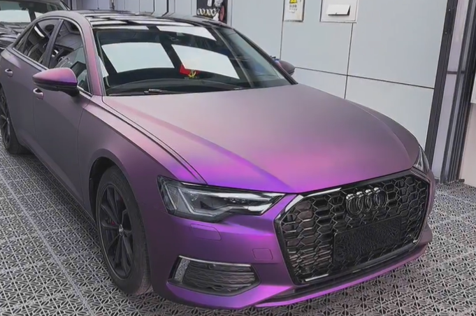 Matte Metallic Purple Car Vinyl Wrap review 0