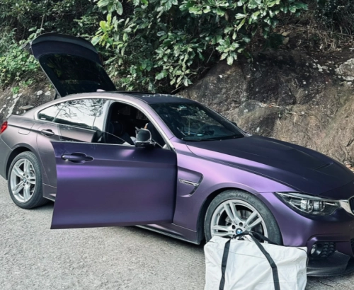 Matte Metallic Purple Car Vinyl Wrap review 