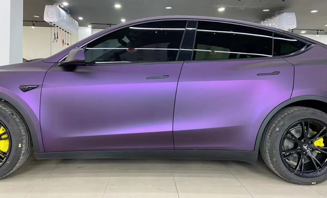 Matte Metallic Purple Car Vinyl Wrap review 0